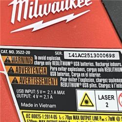AS-IS Milwaukee Green 100 ft. Cross Line and Plumb Points Rechargeable Laser Level with REDLITHIUM Lithium-Ion