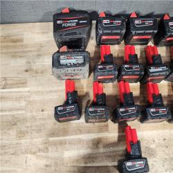 HOUSTON LOCATION - AS - IS MILWAUKEE BATTERY PACK QTY - 15