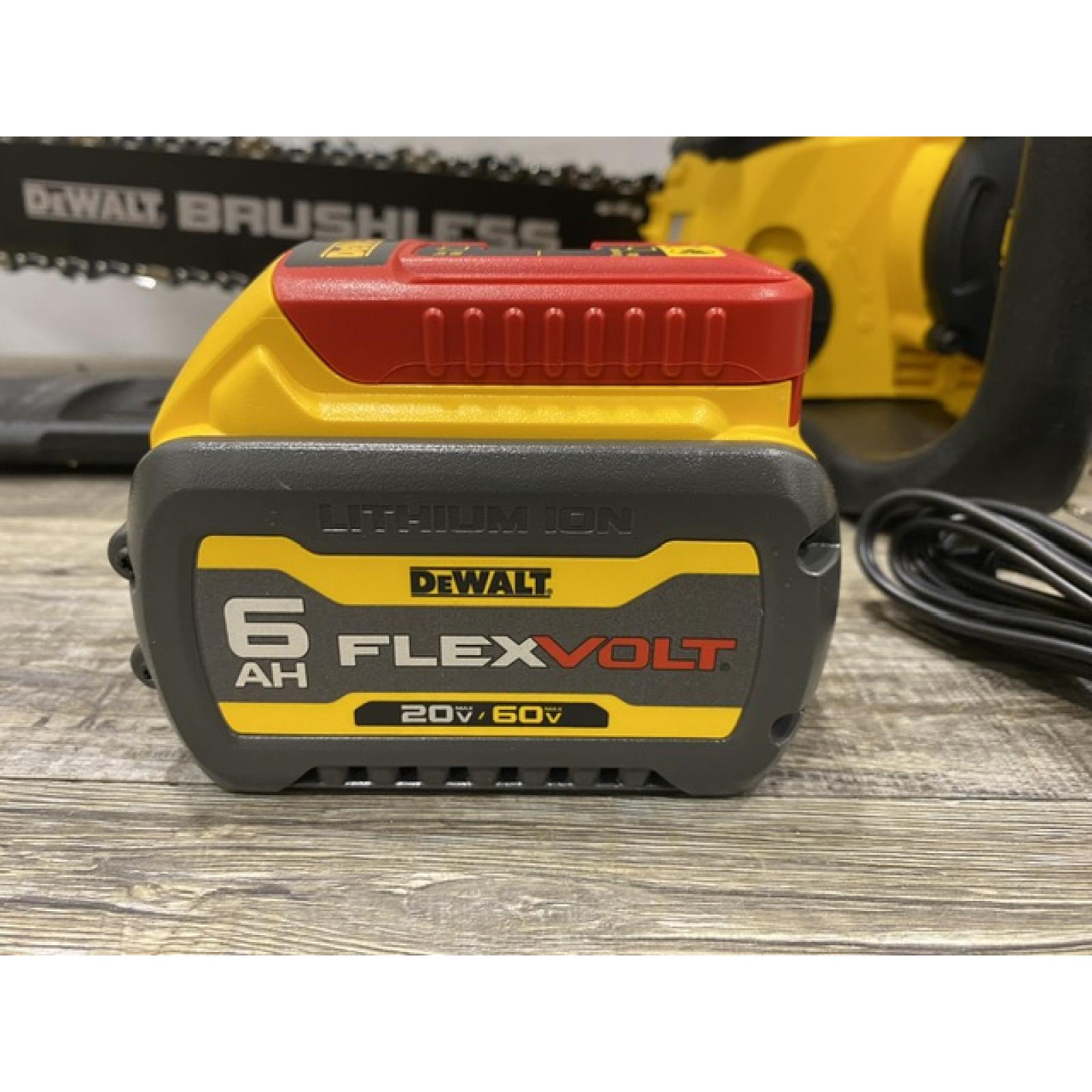 AS-IS DEWALT FLEXVOLT 60V MAX 16in. Brushless Cordless Battery Powered Chainsaw Kit