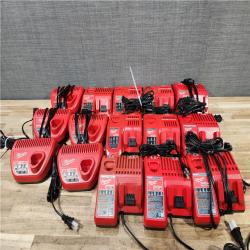 HOUSTON LOCATION - AS-IS MILWAUKEE BATTERY CHARGER PACK QTY - 15