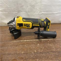 AS-IS DeWalt DCG405B 20V Max XR 4.5-Inch Slide Switch Small Angle Grinder (Tool Only)