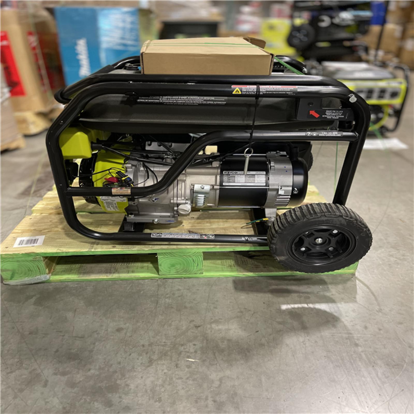 DALLAS LOCATION - RYOBI 6800-Watt Recoil Start UL Gasoline Powered Portable Generator with CO Detect Shutdown Sensor