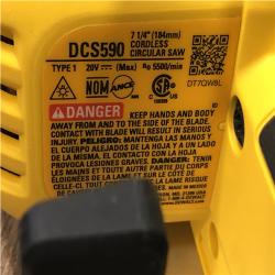 AS-IS DEWALT 20-Volt MAX 7-1/4 in. Cordless Circular Saw (Tool Only)