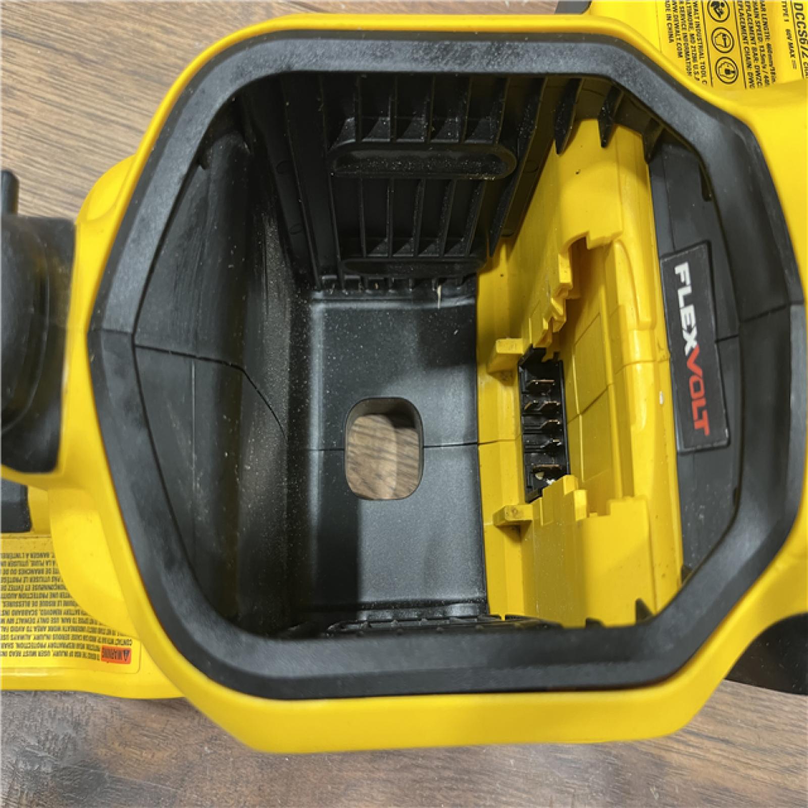 AS-IS DEWALT DCCS672B FLEXVOLT 60V MAX Brushless Cordless 18 Chainsaw (Tool Only)