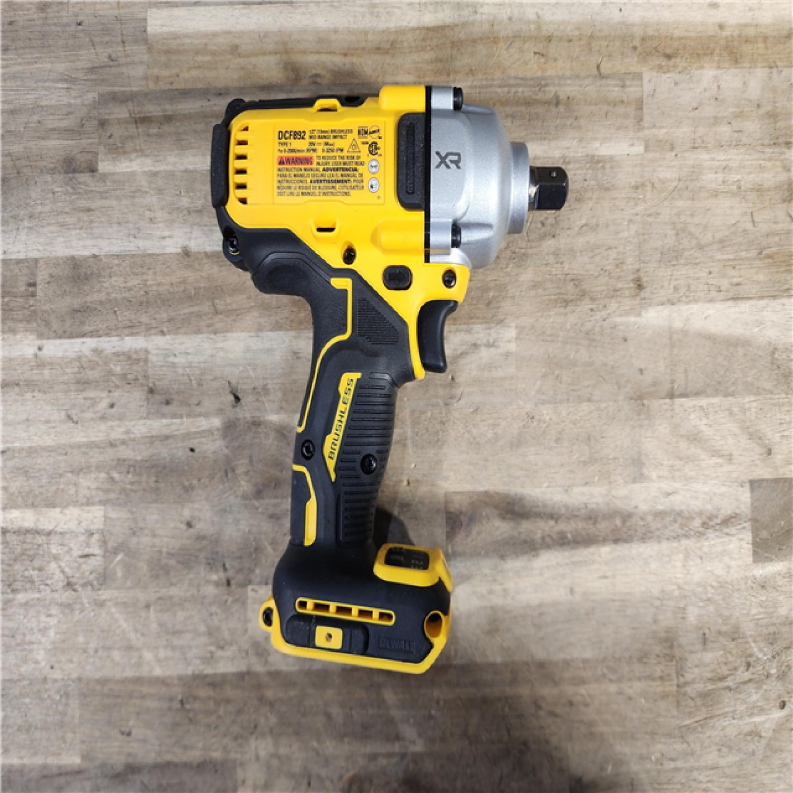 HOUSTON LOCATION - AS-IS DEWALT DCF892B 20V MAX XR Impact Wrench, 1/2 (TOOL ONLY)