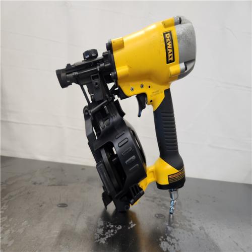 AS-IS- DeWalt 1-3/4 in. 15 Degree Pneumatic Coil Roofing Nailer (Tool-Only)