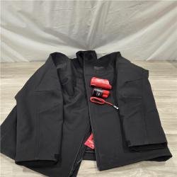 AS-IS Men's Black XL M12 12V Cordless TOUGHSHELL Red Heated Jacket Kit