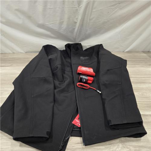 AS-IS Men's Black XL M12 12V Cordless TOUGHSHELL Red Heated Jacket Kit