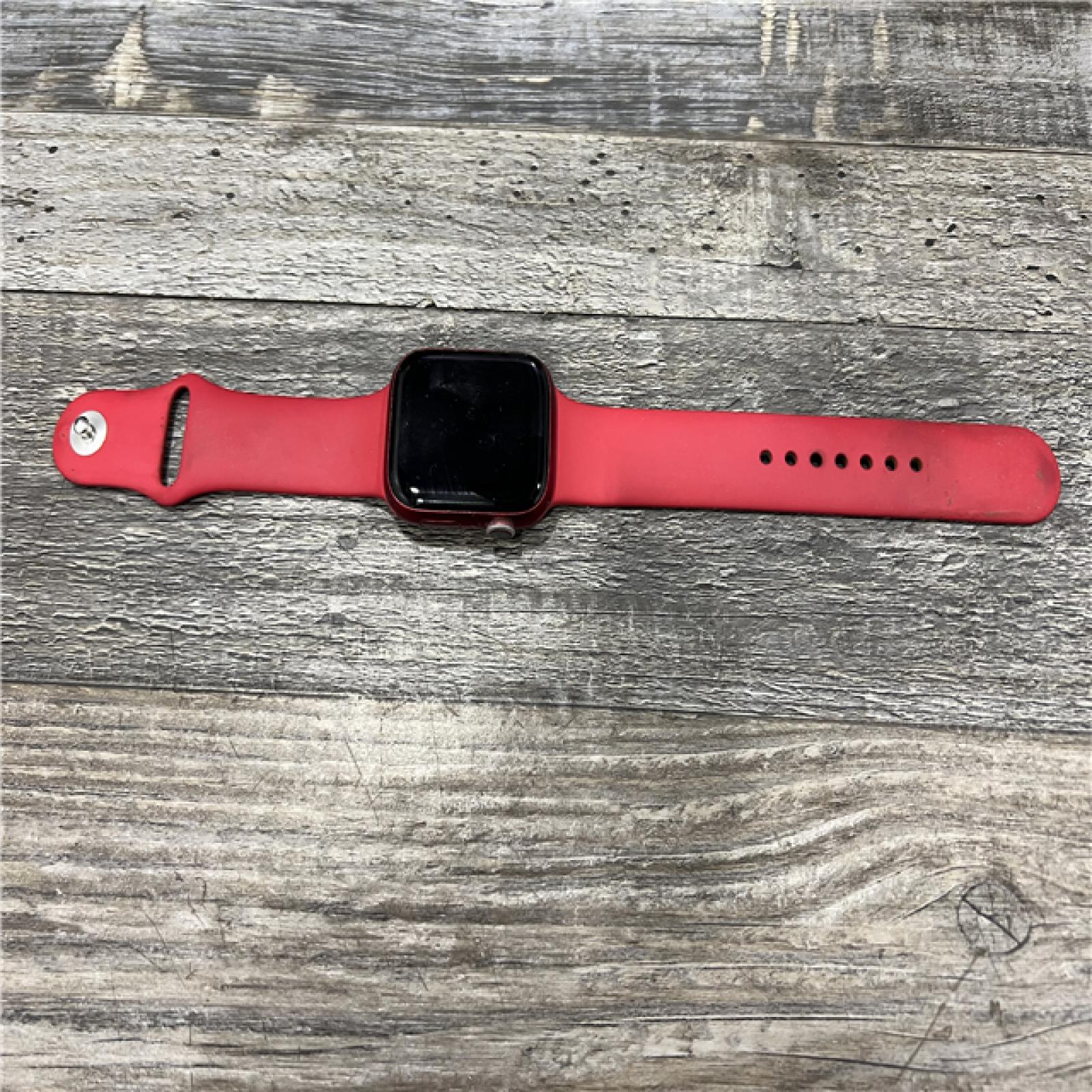AS-IS Apple Watch Series 7 (GPS, 45mm) - Red Aluminum Case - Red Sport Band