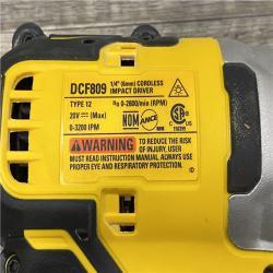AS-IS DEWALT Atomic 20V Max Lithium-Ion Brushless Cordless Compact 1/4 in. Impact Driver Kit