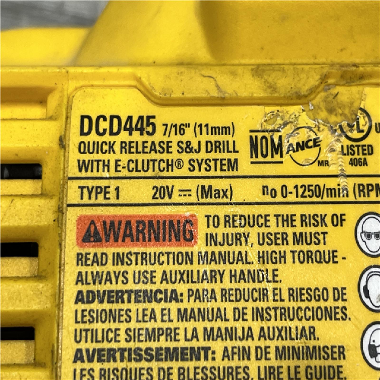 AS-IS DEWALT 20V Max Cordless Brushless 7/16 in. Quick Change Stud and Joist Drill (Tool Only)