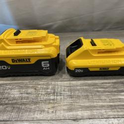 AS-IS DEWALT 20V MAX Lithium-Ion 6.0Ah and 4.0Ah Battery and Charger Starter Kit