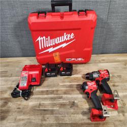 HOUSTON LOCATION - AS-IS (APPEARS LIKE NEW) MILWAUKEE M18 FUEL 18V Lithium-Ion Brushless Cordless Hammer Drill and Impact Driver Combo Kit (2-Tool) with 2 Batteries