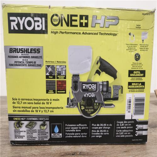 Phoenix Location RYOBI ONE+ HP 18V Cordless Handheld Wet/Dry Masonry Tile Saw (Tool Only)