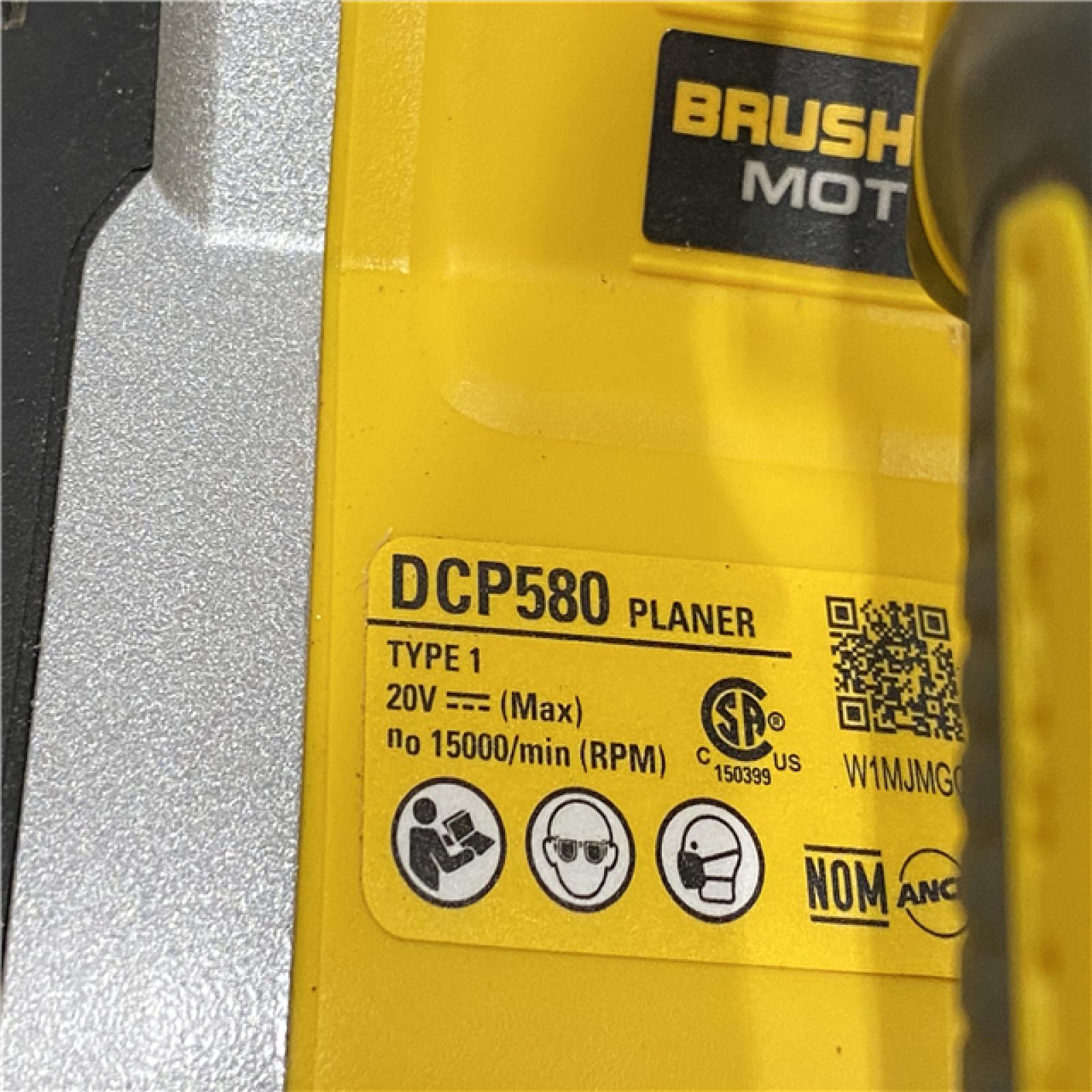 AS-IS DEWALT 20V MAX XR Cordless Brushless 3-1/4 in. Planer (Tool Only)