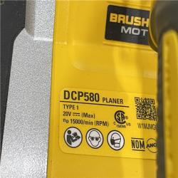 AS-IS DEWALT 20V MAX XR Cordless Brushless 3-1/4 in. Planer (Tool Only)