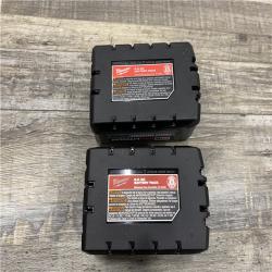 AS-IS Milwaukee 18-Volt Lithium-Ion High Output Battery Starter Kit with Two 6.0 Ah Battery and Charger
