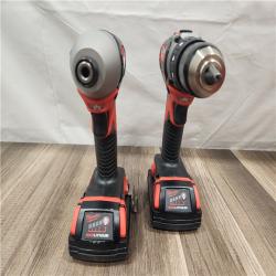 AS-IS- Milwaukee 18V Cordless Brushed 2-Tool Drill/Driver and Impact Driver Kit