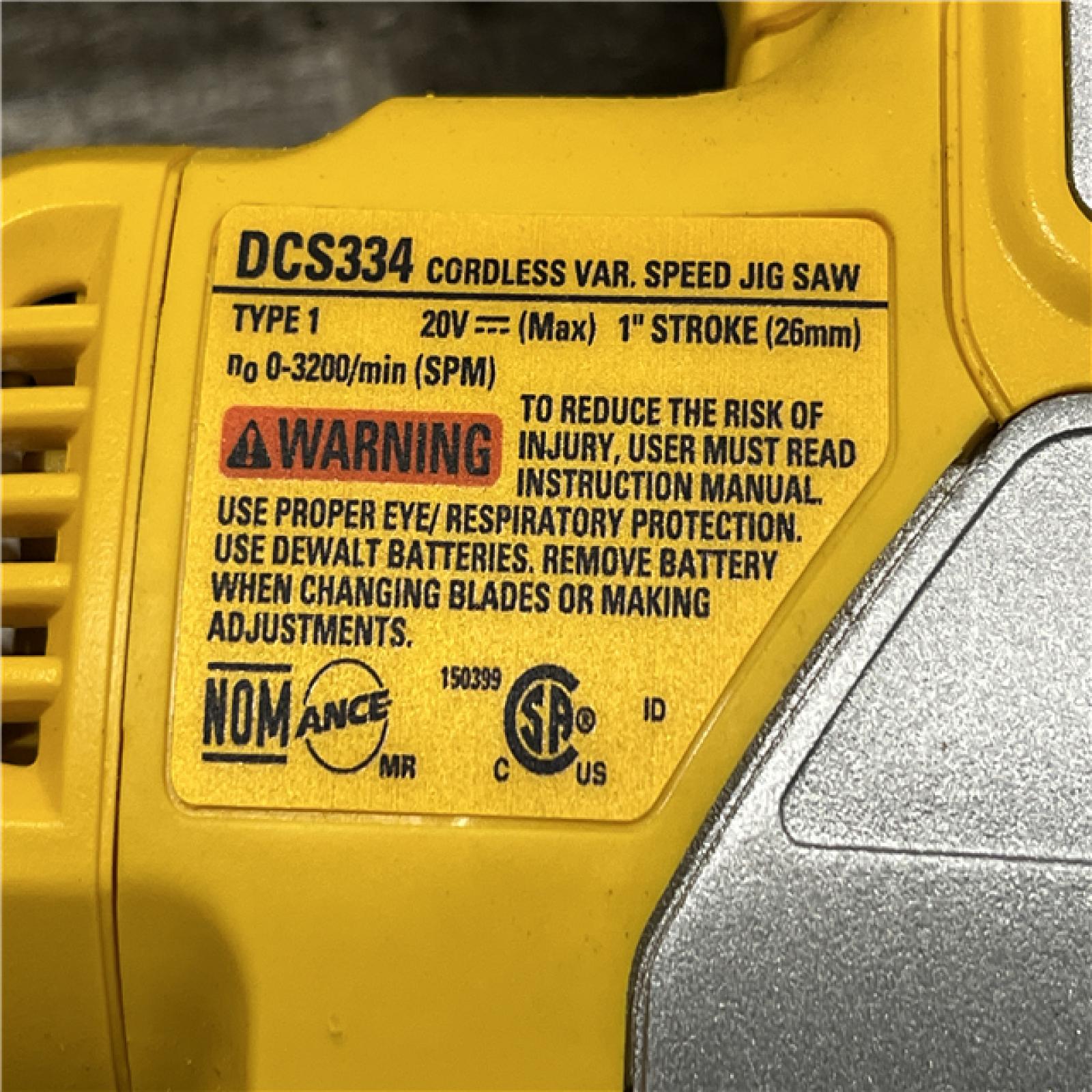 AS-IS DEWALT 20V MAX XR Cordless Brushless Jigsaw (Tool Only)