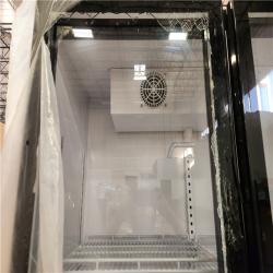 Phoenix AS-IS Koolmore 47 in. Commercial 2-Glass-Door Merchandiser Refrigerator  35 cu. ft. in Black