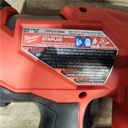 HOUSTON LOCATION - AS-IS MILWAUKEE FUEL 18-Volt Lithium-Ion Brushless Cordless 18-Gauge 1/4 in. Narrow Crown Stapler (Tool-Only)