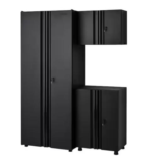 DALLAS LOCATION - Husky 3-Piece Regular Duty Welded Steel Garage Storage System in Black