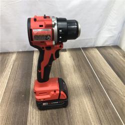 AS-IS Milwaukee 18V Lithium-Ion Brushless Cordless 1/2 in. Compact Drill/Driver Kit