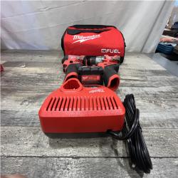 AS-IS Milwaukee FUEL 12-Volt Lithium-Ion Brushless Cordless Hammer Drill and Impact Driver Combo Kit