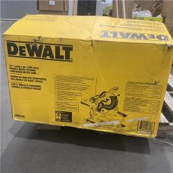 As-Is- DEWALT 15 Amp Corded 12 in. Double Bevel Sliding Compound Miter Saw
