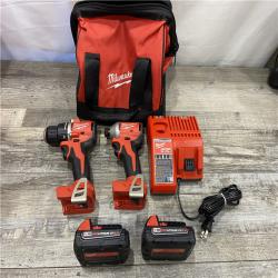 AS-IS Milwaukee 18V Lithium-Ion Brushless Cordless Compact Drill/Impact Combo Kit