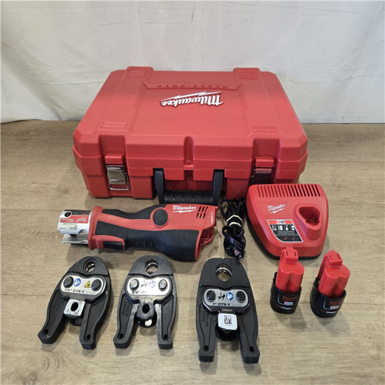 AS-IS Milwaukee 12-Volt Lithium-Ion Force Logic Cordless Press Tool Kit