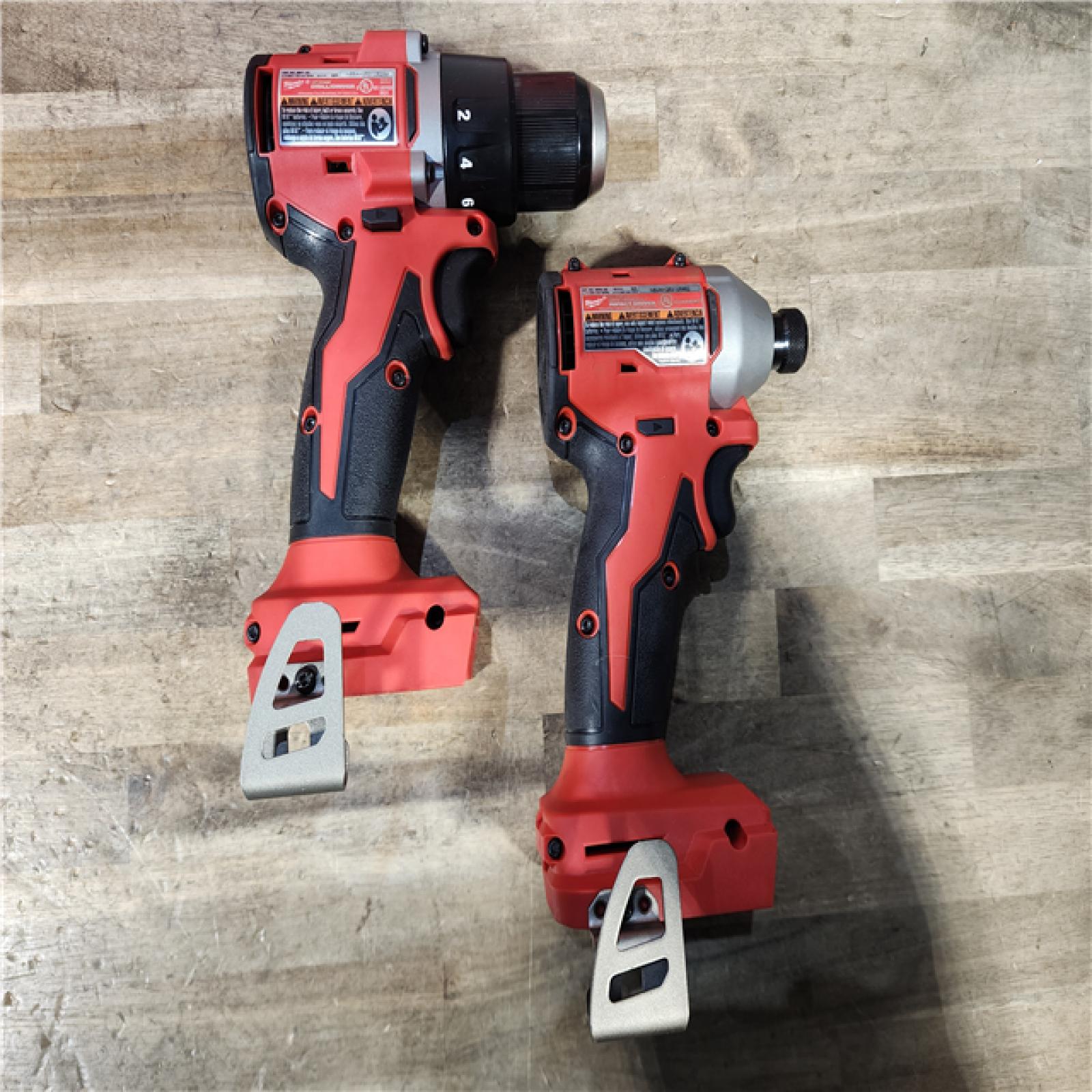HOUSTON LOCATION - AS-IS Milwaukee M18 18V Lithium-Ion Brushless Cordless Compact Drill/Impact Combo Kit (2-Tool) W/(2) 2.0 Ah Batteries, Charger & Bag