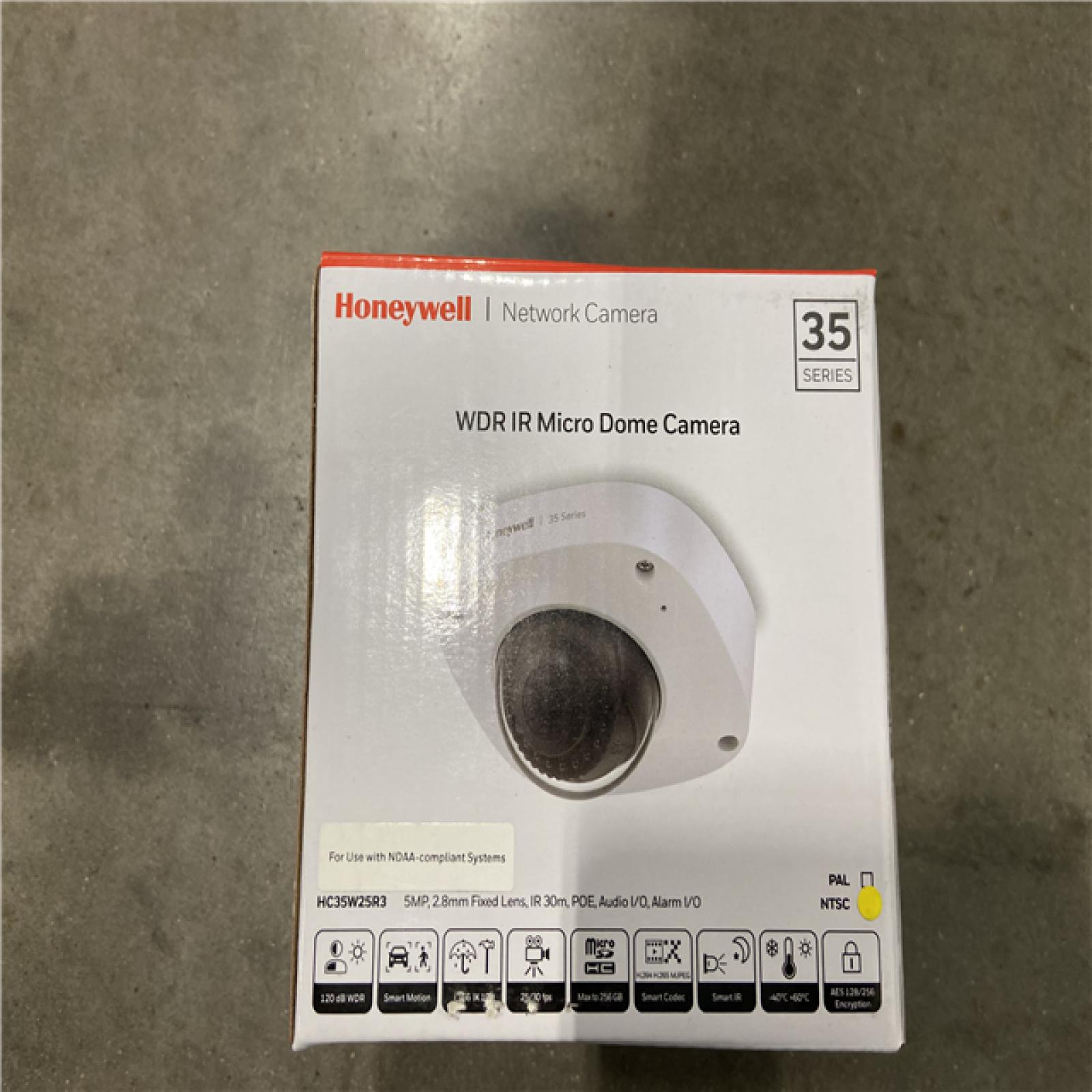 NEW! - Honeywell 35 Series HC35W25R3 5MP Outdoor Network Micro Dome Camera with Night Vision