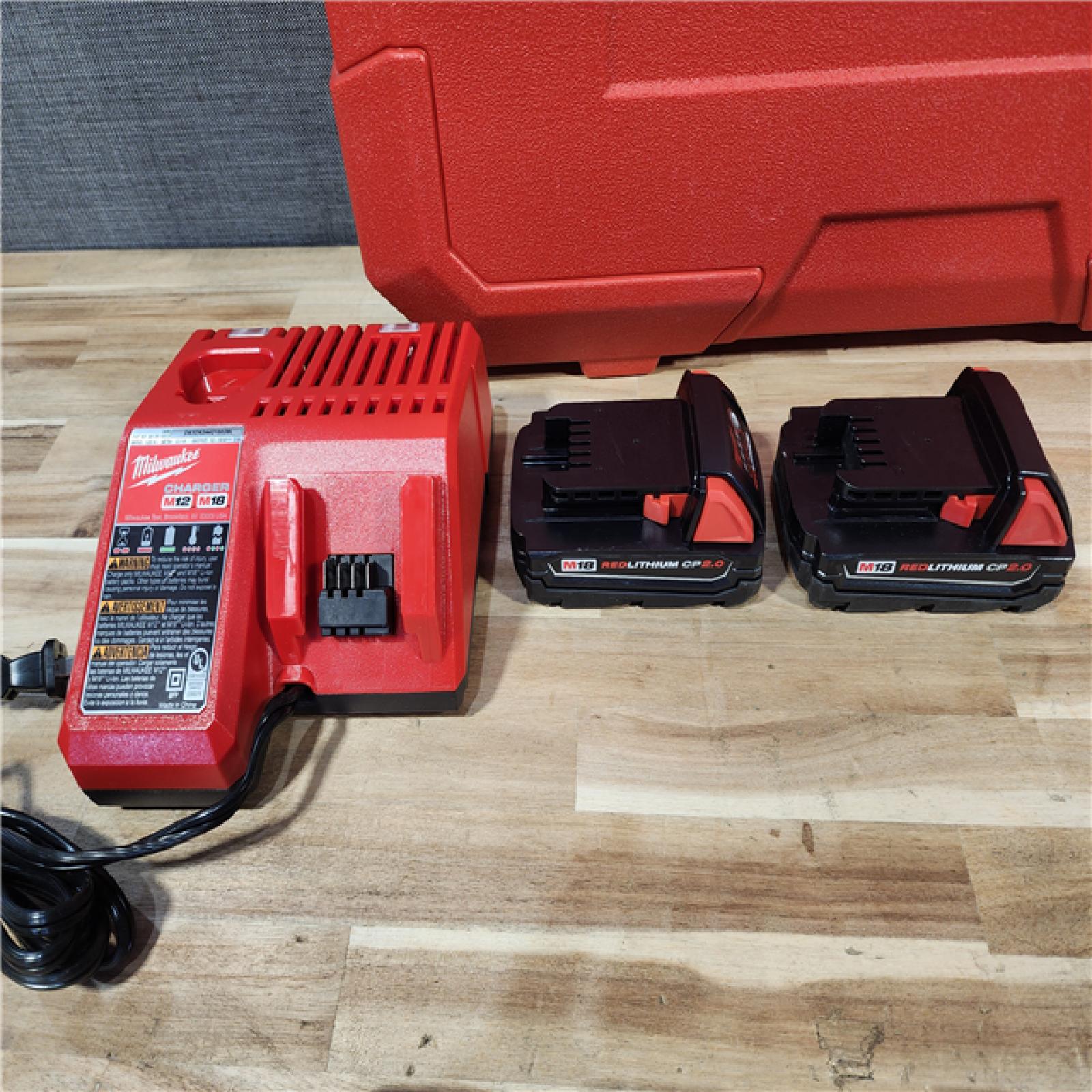 HOUSTON LOCATION - AS-IS MILWAUKEE 2674-22C M18 Short Throw Press Tool Kit with PEX Crimp Jaws