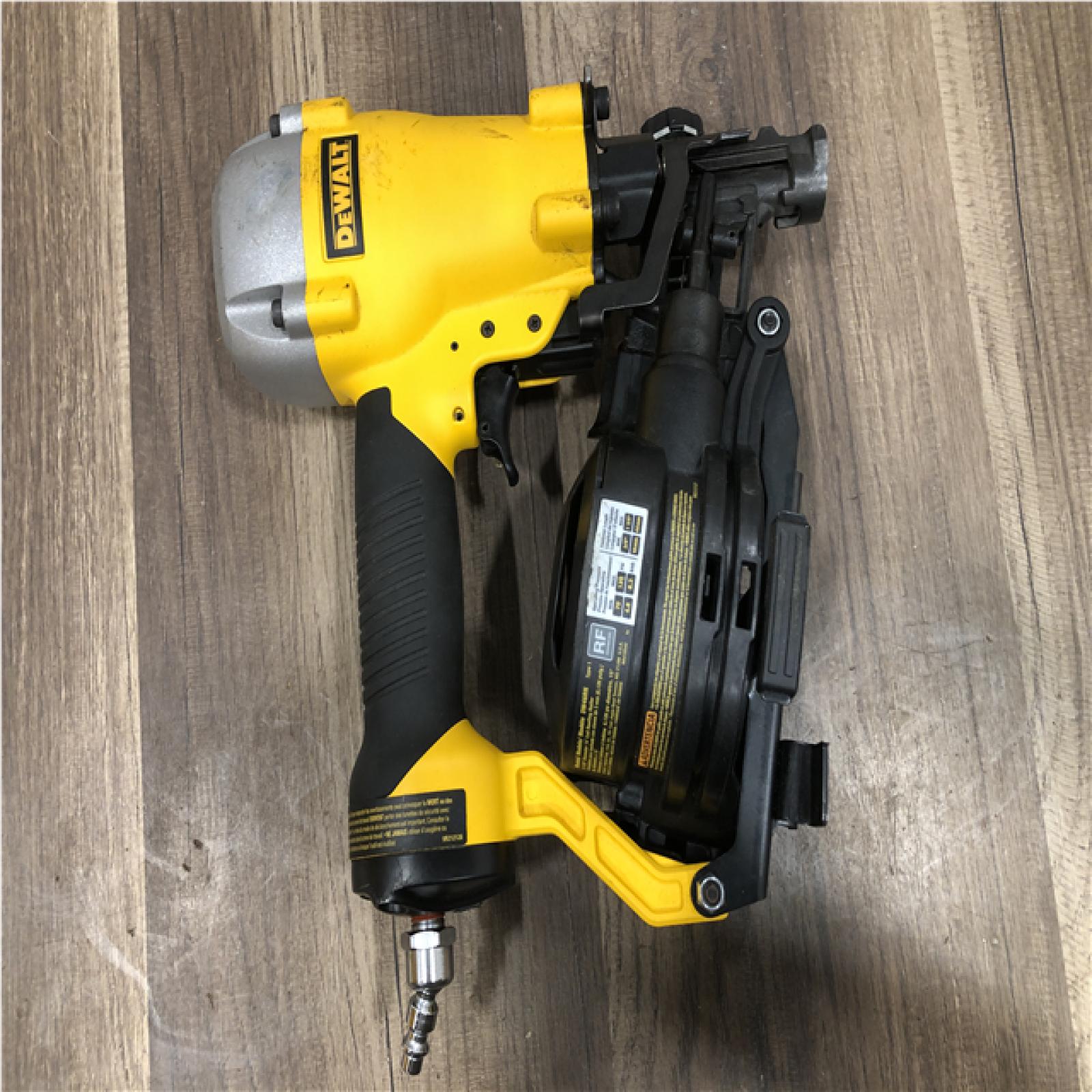 AS-IS DEWALT 1-3/4 in. 15 Degree Pneumatic Coil Roofing Nailer