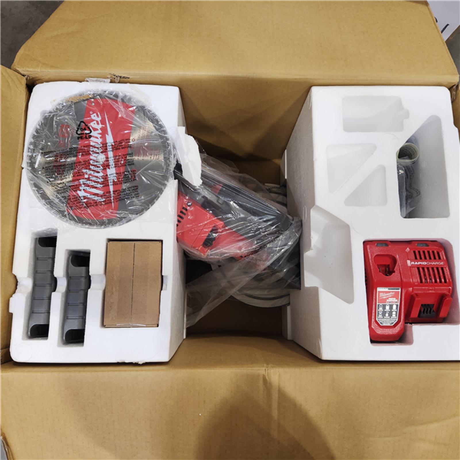 As-Is- M18 FUEL 18V 10 in. Lithium-Ion Brushless Cordless Dual Bevel Sliding Compound Miter Saw Kit with One 8.0 Ah Battery
