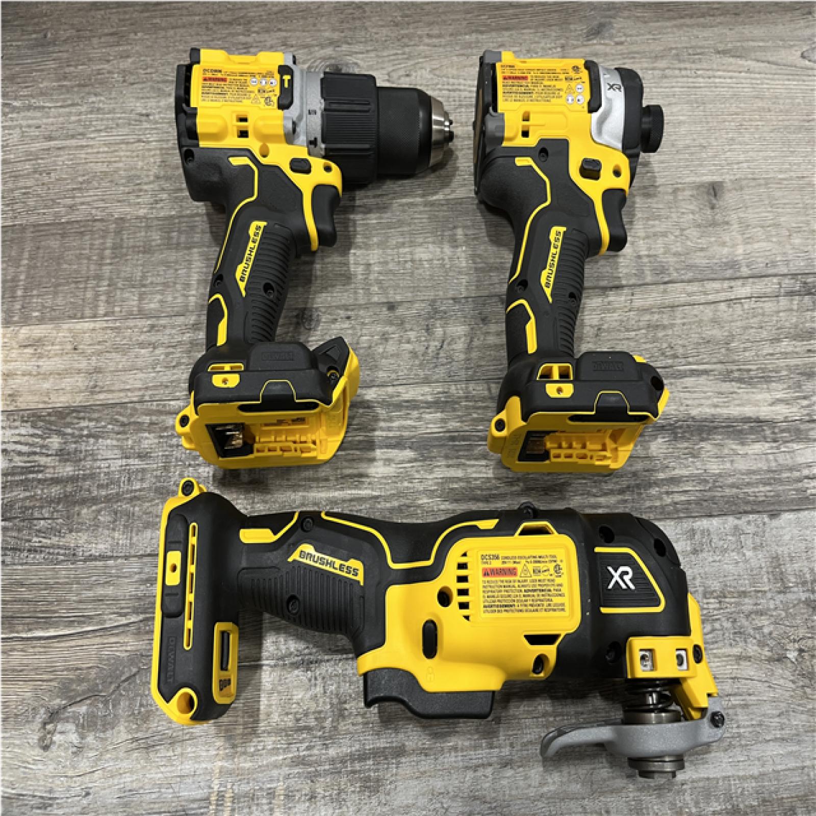 AS-IS DEWALT 20V MAX Lithium-Ion Cordless 3-Tool Combo Kit