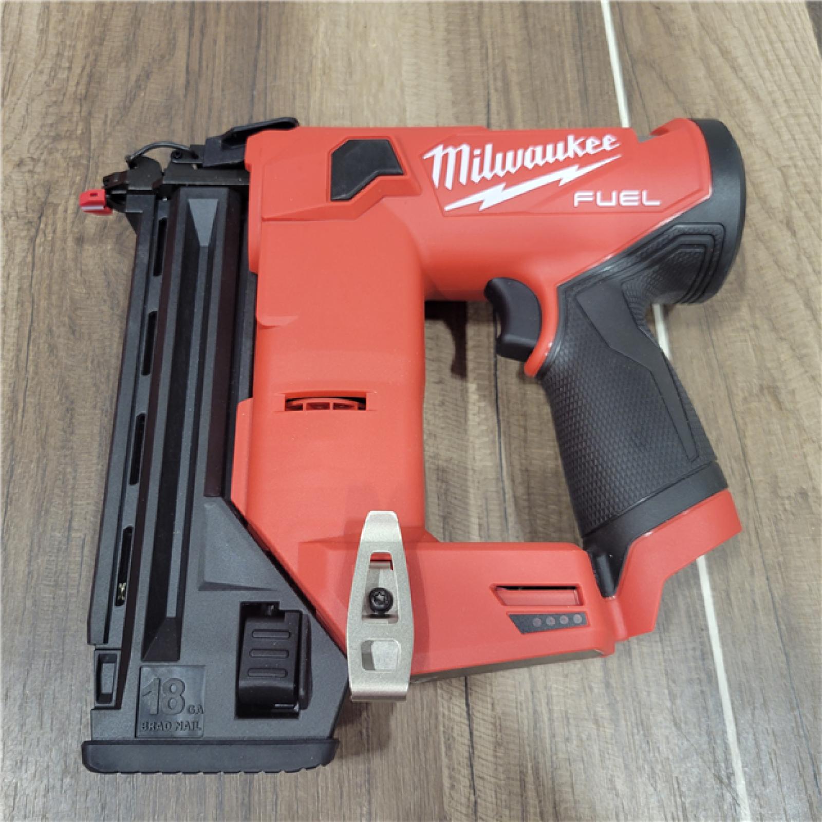 AS-IS Milwaukee M12 FUEL 12-Volt Lithium-Ion Brushless Cordless 18-Guage Compact Brad Nailer (Tool Only)