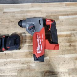 HOUSTON LOCATION - AS - IS Milwaukee  FUEL 18V Lithium-Ion Brushless Cordless 1 in. SDS-Plus Rotary Hammer W/ (2) BATTERIES