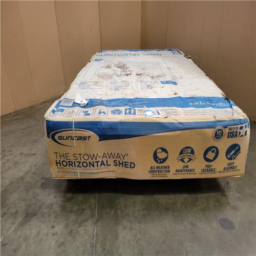 CALIFORNIA AS-IS SUNCAST HORIZONTAL SHED