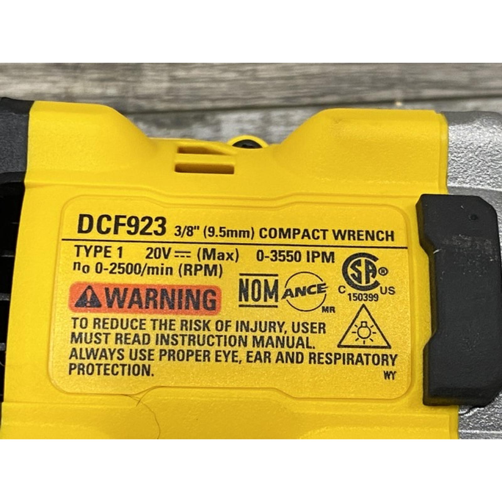 AS-IS DEWALT ATOMIC 20V MAX Cordless Brushless 3/8 in.Variable Speed Impact Wrench (Tool Only)