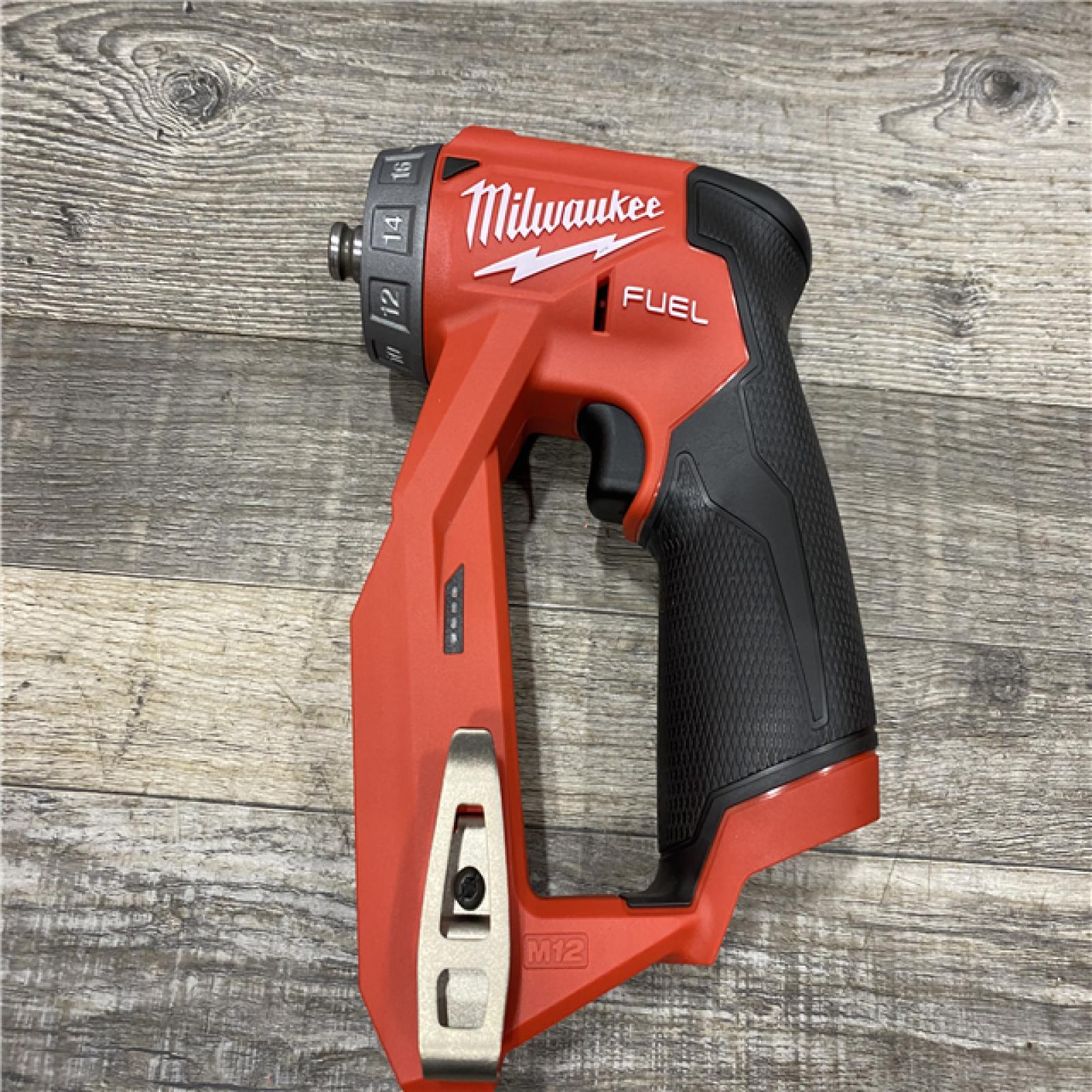 LIKE NEW - Milwaukee  FUEL 12V Lithium-Ion Brushless Cordless 4-in-1 Installation 3/8 in. Drill Driver Kit