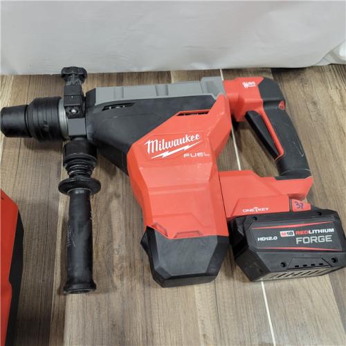 Milwaukee M18 FUEL ONE-KEY 18V Lithium-Ion Brushless Cordless 1-3/4 in. SDS-MAX Rotary Hammer with Two 12.0 Ah Battery