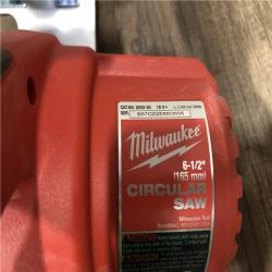 AS-IS Milwaukee 18V Lithium-Ion Cordless 6-1/2 in. Circular Saw (Tool-Only)