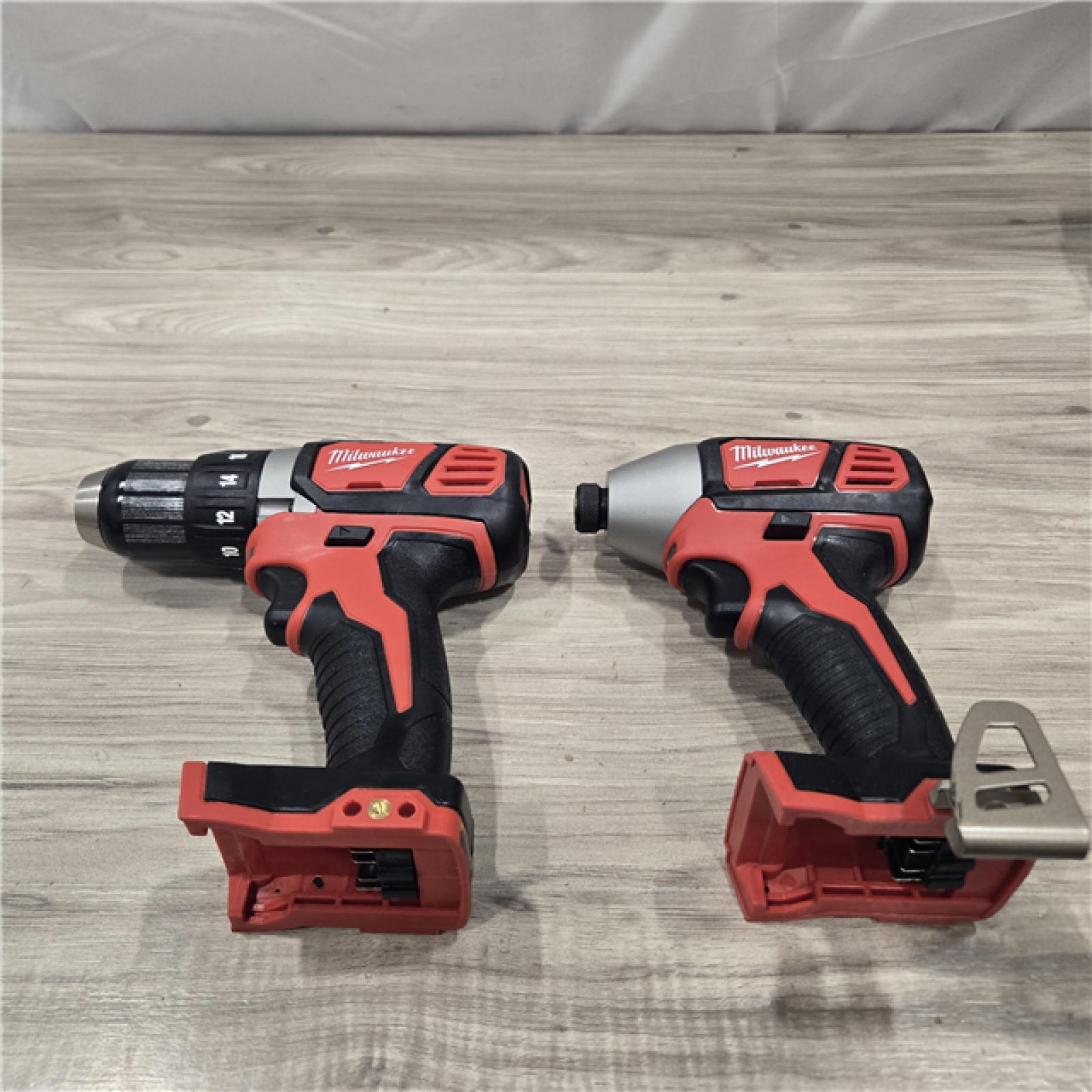 AS-IS Milwaukee 18V Cordless Brushed 2-Tool Drill/Driver and Impact Driver Kit