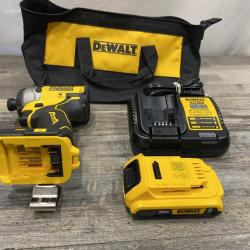 AS-IS DEWALT Atomic 20V Max Lithium-Ion Brushless Cordless Compact 1/4 in. Impact Driver Kit