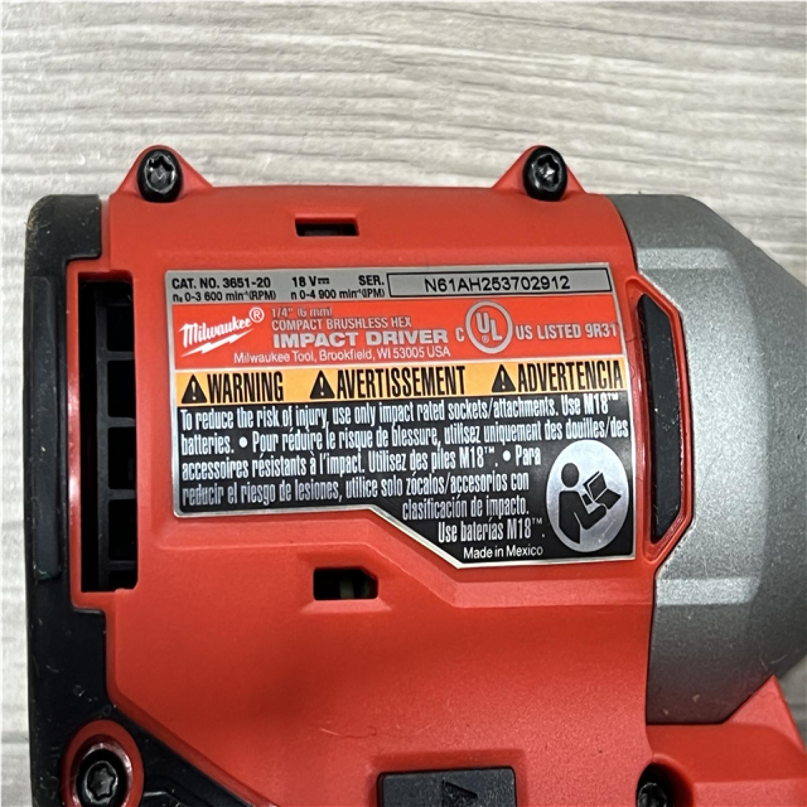 AS-IS Milwaukee 18-Volt Lithium-Ion Brushless Cordless Compact Hammer Drill/Impact Combo Kit