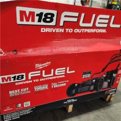 As-Is- Milwaukee M18 FUEL Brushless Cordless 21 in. Walk Behind Dual Battery Self-Propelled Mower Kit