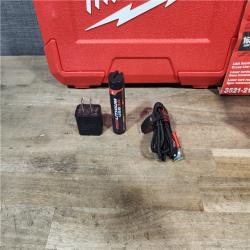 HOUSTON LOCATION - AS-IS Milwaukee 100 ft. REDLITHIUM Lithium-Ion USB Green Rechargeable Cross Line Laser Level with Charger
