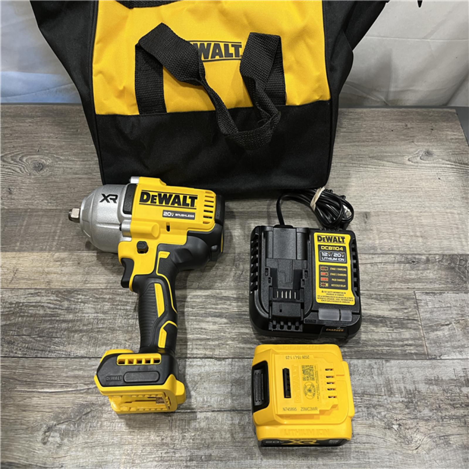 AS-IS DEWALT 20V MAX Lithium-Ion Cordless 1/2 in. Impact Wrench Kit